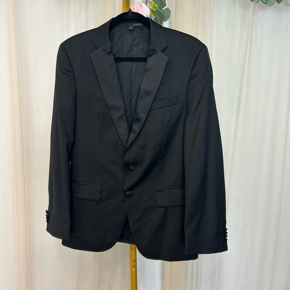 Hugo Boss Black Stretch Wool Blazer – Reda Fabric – Extra Buttons – Men’s 36R